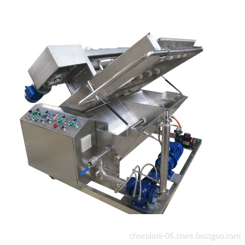 Chocolate decoration and coating machine